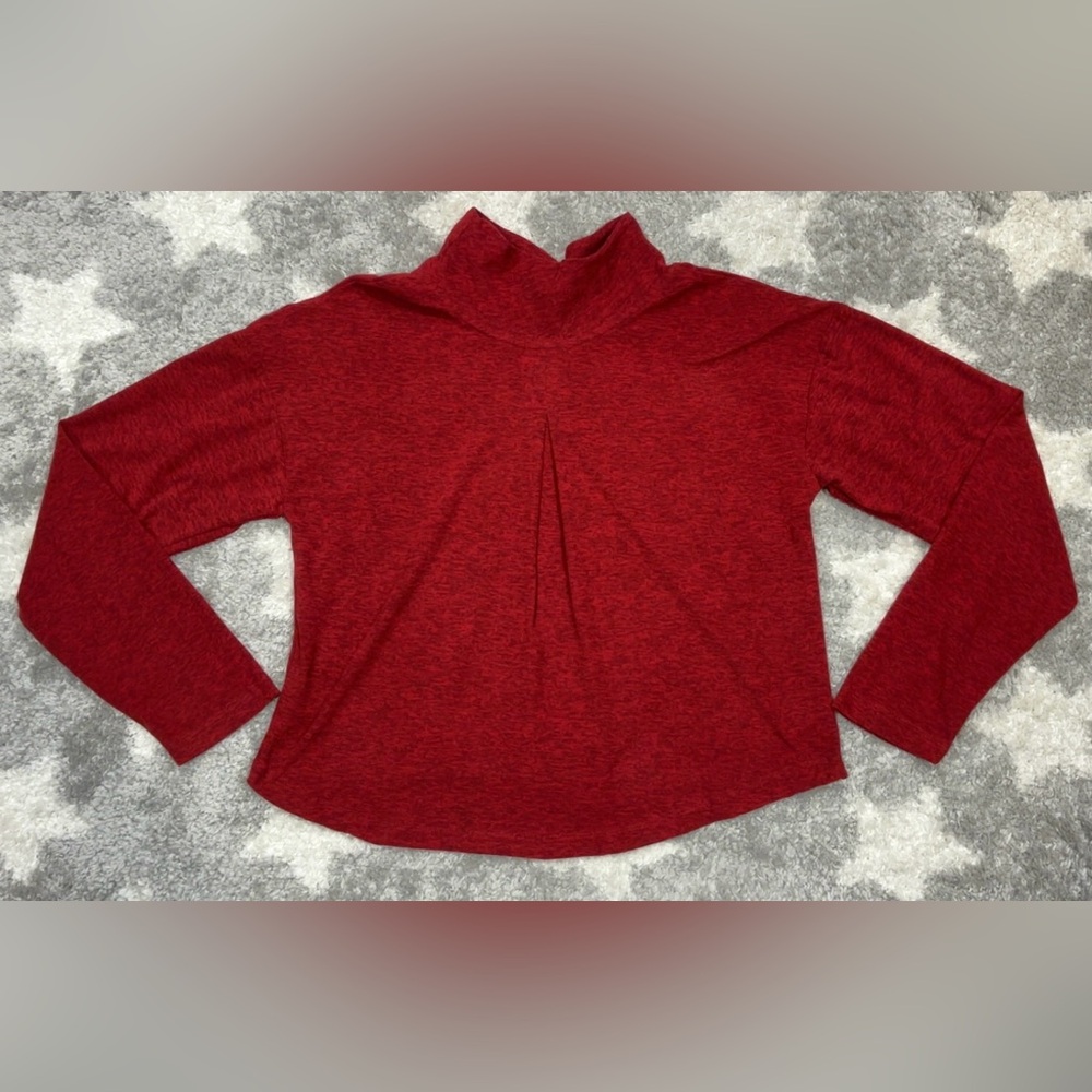 Canada Weather Gear Women's Supreme Soft Mock Neck Sweater Size Medium Red - Picture 2 of 10